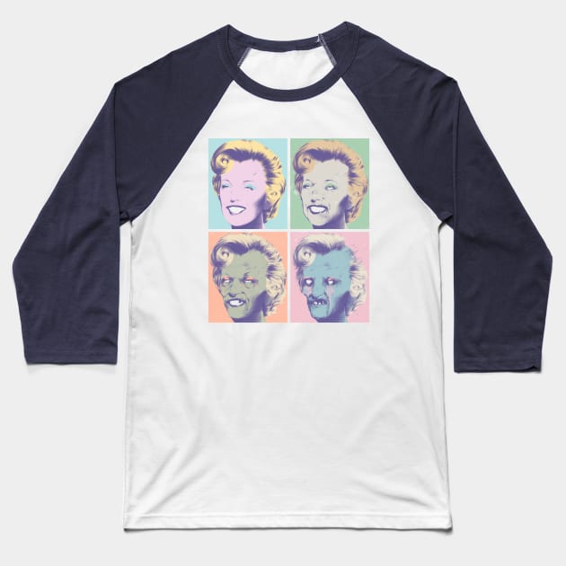 Ephemeral - Marylin Monroe Baseball T-Shirt by Verso